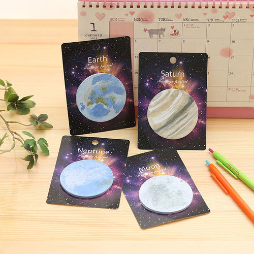 Outer Space Memo Pad Notepad