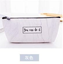 Load image into Gallery viewer, Marble Pattern Leather Pen Bag Box waterproof
