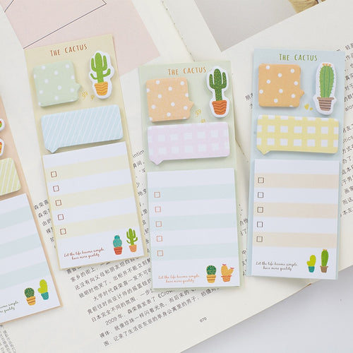 Cactus Cute Sticky Notes