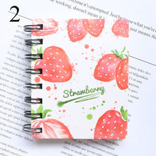 Load image into Gallery viewer, Mini Green Plant Cute Flamingo Fruits Coil Notebook