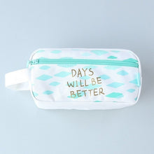 Load image into Gallery viewer, Large Capacity Grid Canvas School Pencil Cases
