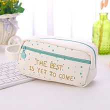 Load image into Gallery viewer, Large Capacity Grid Canvas School Pencil Cases