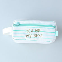 Load image into Gallery viewer, Large Capacity Grid Canvas School Pencil Cases