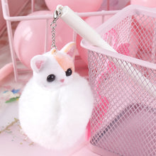 Load image into Gallery viewer, Cat Dog Plush Ball Pendant Gel Pen