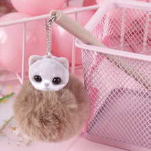 Load image into Gallery viewer, Cat Dog Plush Ball Pendant Gel Pen