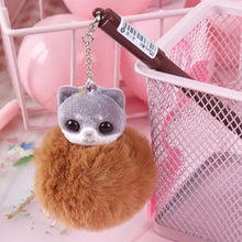 Load image into Gallery viewer, Cat Dog Plush Ball Pendant Gel Pen