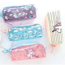 Load image into Gallery viewer, Transparent Unicorn Pencil Case