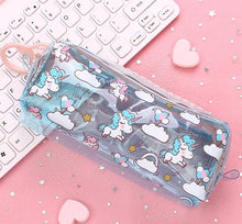 Load image into Gallery viewer, Transparent Unicorn Pencil Case