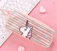 Load image into Gallery viewer, Transparent Unicorn Pencil Case