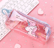 Load image into Gallery viewer, Transparent Unicorn Pencil Case