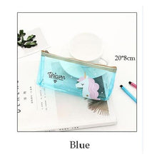 Load image into Gallery viewer, Transparent Unicorn Pencil Case