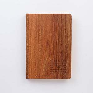 Hard Cover Wooden Notebook Lined