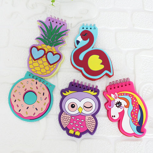 Unicorn , Flamingo , Donut , Pineapple , Owl Sticky Notes